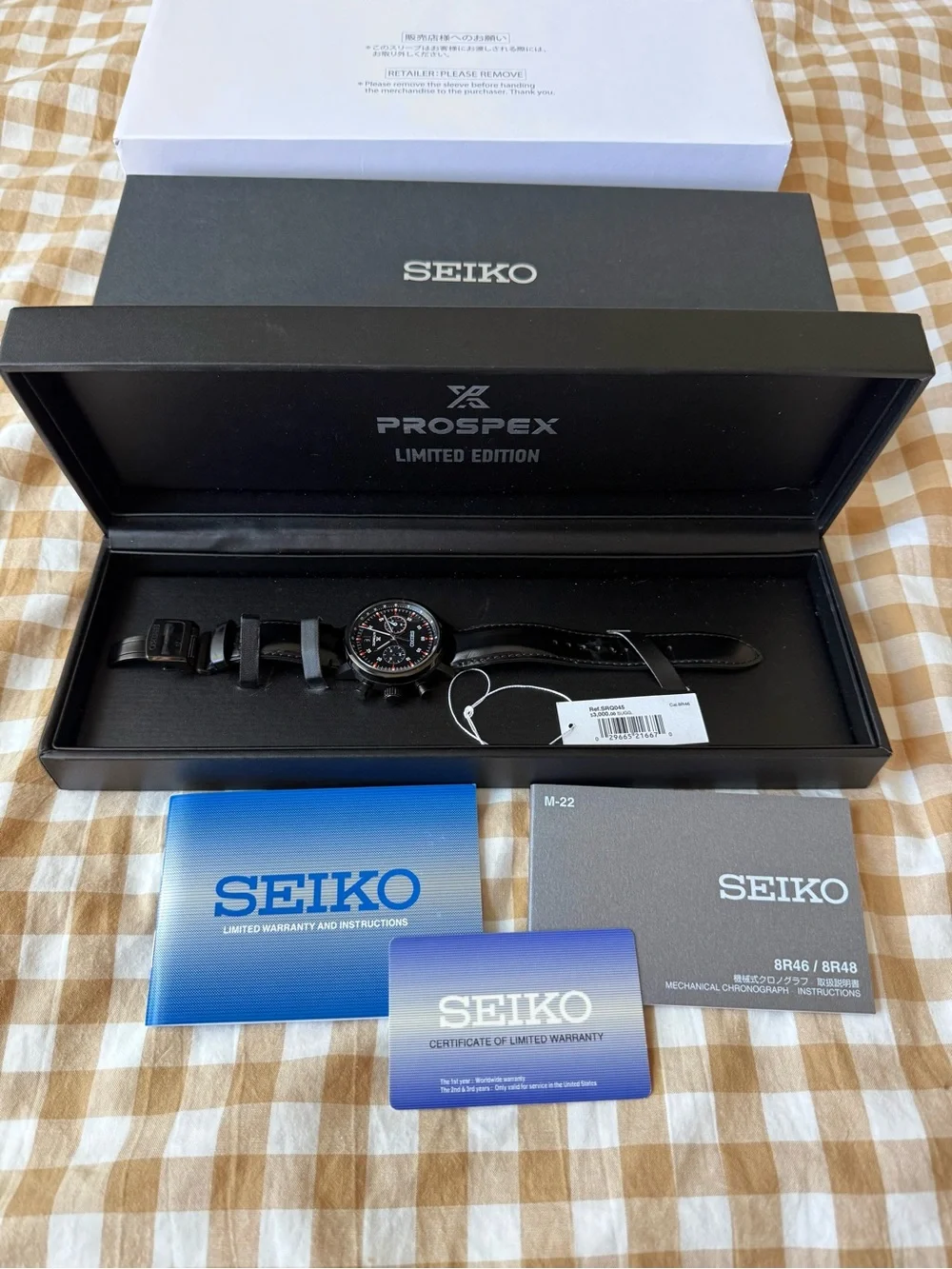 🥝Seiko Prospex Speedtimer Chronograph Limited Edition SRQ045 #189 of 600